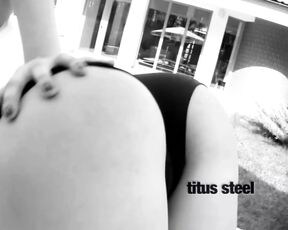 Bella EURO Anal Babe Slut & James Brossman, Titus Steel Ass Fucking Double Penetration, Outdoor teasing, Swallow Tease#1